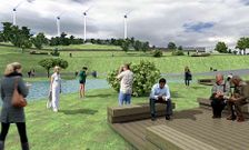 Recreaci�n virtual del futuro parque Adolfo Su�rez en San Pedro de Visma. 