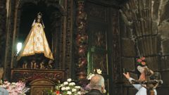 Foto del pasado lunes, a ra�z del robo de las joyas a la Virgen de Chamorro