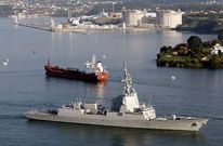 Imagen de archivo de una de las fragatas construidas en Navantia para la Armada espa�ola.