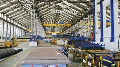 Las planchas para los primeros m�dulos, en foto de julio