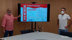 Presentaci�n del programa As Cami�adas do MetroS�n en el Concello de Pontevedra, con Tino Fern�ndez (PSOE) y Ricardo Angueira