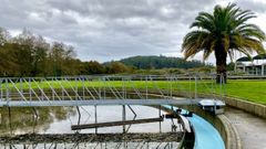 Zona de la depuradora de residuales en As Corticeiras, en Caldas