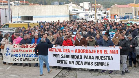 Concentraci�n del sector pesquero de Ribeira