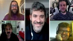 Quique Otero Seijo y Alex Ponte (a la izquierda), Luis Corral (en el centro), Carlos Otero Seijo y Fran Brea (a la derecha)