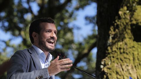 Pablo Casado, en Cerdedo 