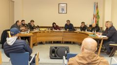 Imagen del pleno celebrado el jueves en Corcubi�n