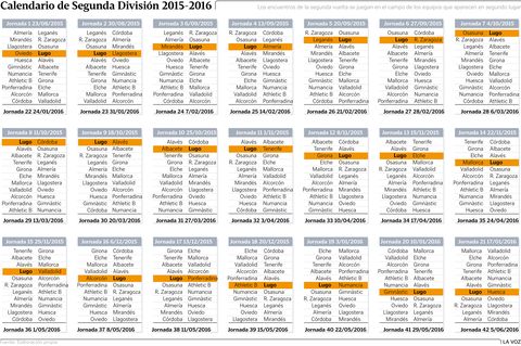Calendario de Segunda divisi�n