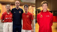 Carla Sesar, Ral Bouzas, Javi Otero y Adrin Salanova estn concentrados con el equipo espaol.