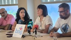 Ana Pontn se reuni con representantes ourensanos del BNG en un hotel de la capital.
