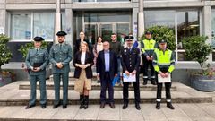 La Xunta Local de Seguridade estuvo presidida por el subdelegado del Gobierno, Abel Losada, y la alcaldesa, Dolores Casti�eiras,