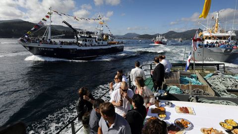 Imagen de archivo de la procesin martima de Celeiro, una de las ms arraigadas en Galicia