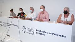 Mar�a Torre Alm�n, Enrique M�rquez, Enrique Marra-L�pez, Nino Barreiro y Chus Couselo, este viernes, en el sal�n de actos del Provincial