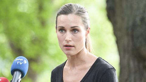 Sanna Marin, en una rueda de prensa tras filtrarse su v�deo bailando