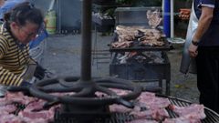 Imagen de la primera edici�n de la Festa do Chulet�n ecol�gica en Melias, en el 2019
