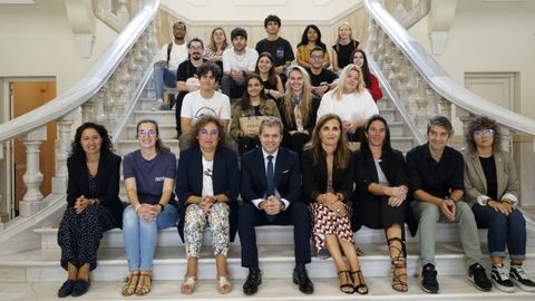 Imagen de la jornada de bienvenida celebrada este martes en el Concello de Ferrol 