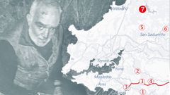 La ruta de huida del Rambo gallego