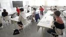 Imagen de archivo de un examen de selectividad en el campus de Esteiro, en Ferrol, durante la pandemia