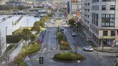 La avenida del Uruguay, en Pontevedra, es una de las zonas que concentra ms trfico y contaminacin de la ciudad