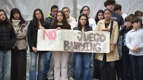 Alumnos movilizados en Pontevedra