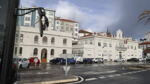 Edificio de la Autoridad Portuaria y entorno que se ver� afectado por el ejercicio de este jueves