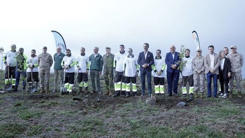 INAUGURACION DEL BOSQUE DEFENSA-IBERDROLA EN LA ESTACION DE VIGILANCIA AEREA EVA 10 DEL BARBANZA