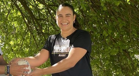 La jugadora de rugbi viguesa Luc&iacute;a del Campo.