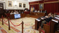 El sal�n de plenos de Ferrol acogi� este jueves la sesi�n municipal ordinaria de fin de mes.