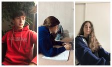 Alumnos del IES S�nchez Cant�n de Pontevedra que elaboran un diario de la pandemia