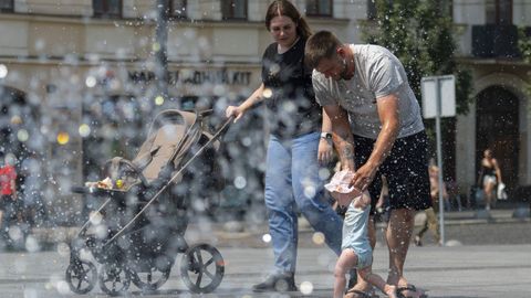Ola de calor en Ucrania.