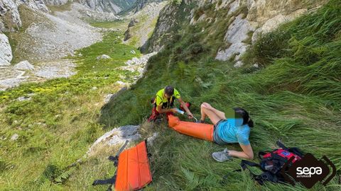 Rescate de montaña en Cabrales