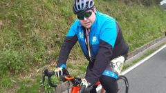 Roberto Gonz�lez Garc�a en una de las rutas