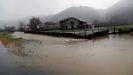 Inundaciones al desbordarse el ro Naln en Las Inmediaciones de Laviana en una imagen de archivo.