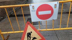 La calle estuvo cortada al tr�fico en v�speras de Nochebuena por las obras