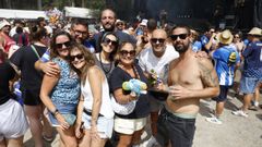 Una pandilla en la multitudinaria romer�a de Naseiro, cierre simb�lico del verano en Viveiro y evento tambi�n de afluencia de visitantes