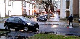 La colisi�n en Irmandi�os (antigua Circunvalaci�n) fue en el cruce con la calle A Coru�a.
