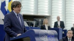 Carles Puigdemont en una sesi�n del Parlamento Europeo, en una imagen de archivo del mes de febrero del 2024.