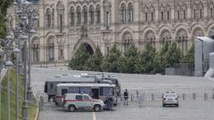 La polic�a, en el entorno de la plaza Roja de Mosc�