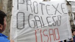 Una actividad en defensa del gallego celebrada en Lugo
