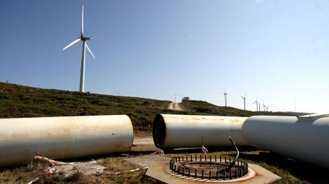 Trabajos de repotenciacin del parque Cabo Vilano, en Camarias, en foto de archivo