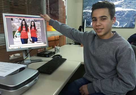 David L�pez visit� ayer por la tarde la delegaci�n de La Voz de Galicia en Monforte. 