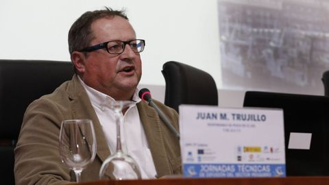 Juan Manuel Trujillo, en las Jornadas T�cnicas de Pesca celebradas en Celeiro (Viveiro) en el 2019