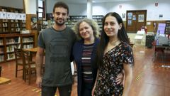 Enma Naveiras y Brais Roca alumnos que terminaron el a�o pasado con Divina Arnoso
