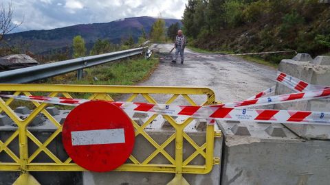 Cortan la carretera de acceso a San Vicente