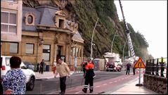 Muere un joven aplastado por una roca en San Sebasti�n
