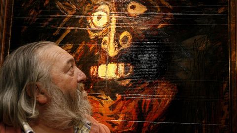 O artista cambad�s, retratado no 2010 con moito dunha s�a exposici�n en Pazo Torrado