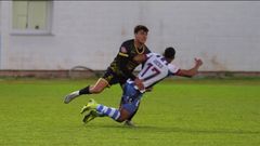 Imagen del derribo de Enol Coto a Quicala