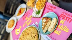 Tortillas participantes en el �Tortilla Fest� que se celebra en la Ruta de los Vinos de Oviedo