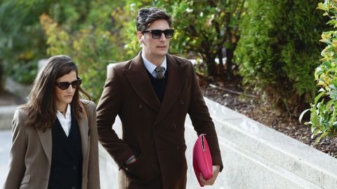 Medina, llegando a la Audiencia Provincial de Madrid.