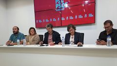 Rueda de prensa del PSOE provincial.
