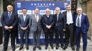 Alfredo Canteli, Javier Tebas, Jes�s Mart�nez y Mart�n Pel�ez, entre otros, en el Hotel de la Reconquista